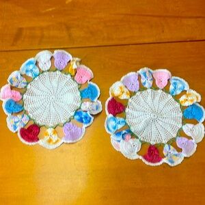 Multi color doily